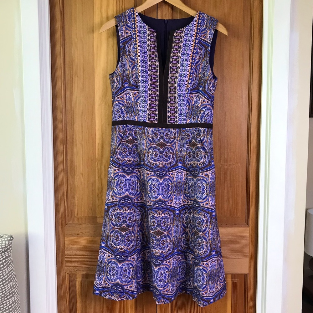 Nanette Lepore Purple Print Sheath Dress